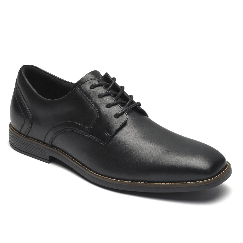 Rockport Mens Slayter Plain Toe Shoe - Lace Up Black - MCH895614